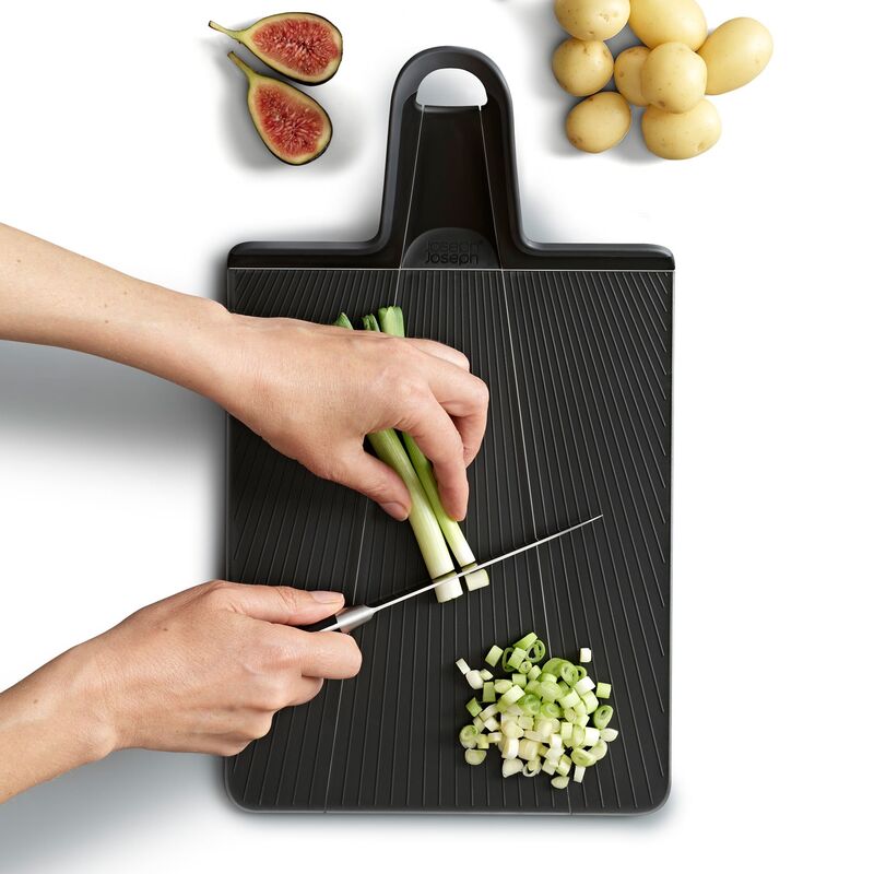 Chop2Pot™ Plus leikkuulauta 45 x 26 cm, musta