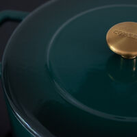 gjutjärnsgryta med lock 24 cm/3,8 liter, grön