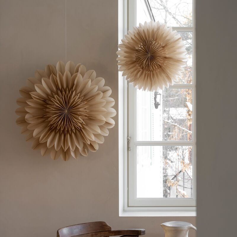 Lotus julestjerne 60 cm, beige