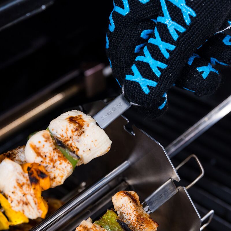 Grillspetthållare till rotisserie