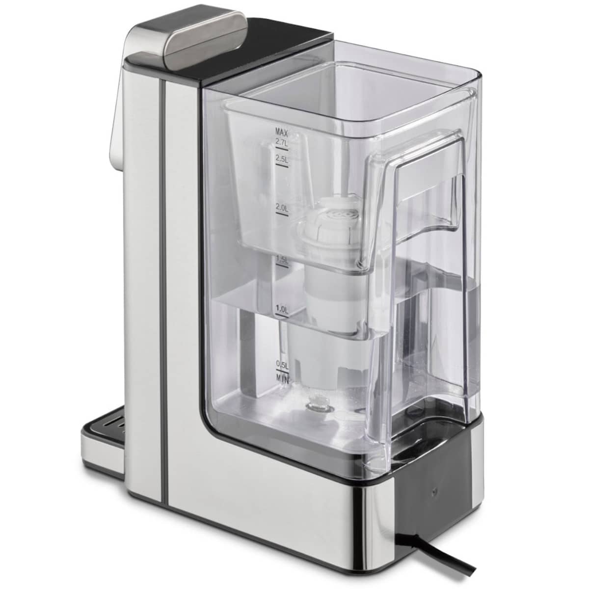 HW660 varmtvandsdispenser 2,7 liter, stål/sort
