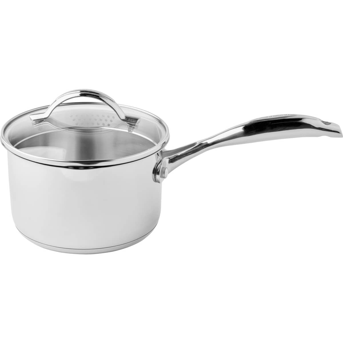 STS kasserolle med lokk 16 cm/1,8 liter, rustfritt stål