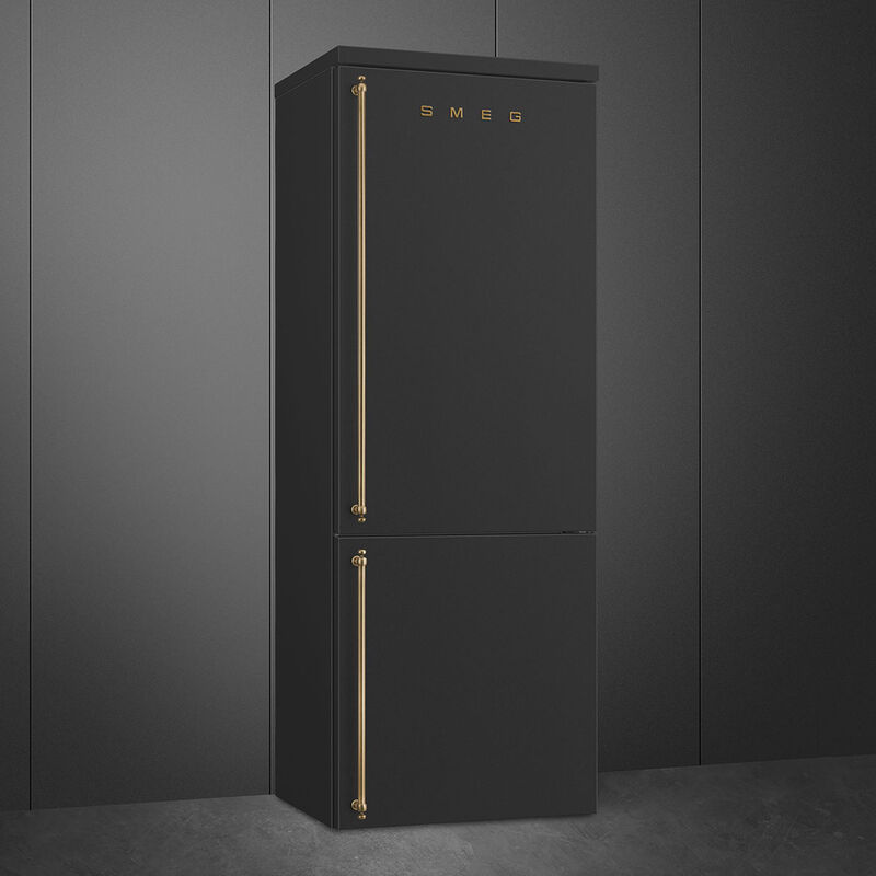Smeg FA8005RAO6 højrehængt køle/fryser 70 cm, antracit