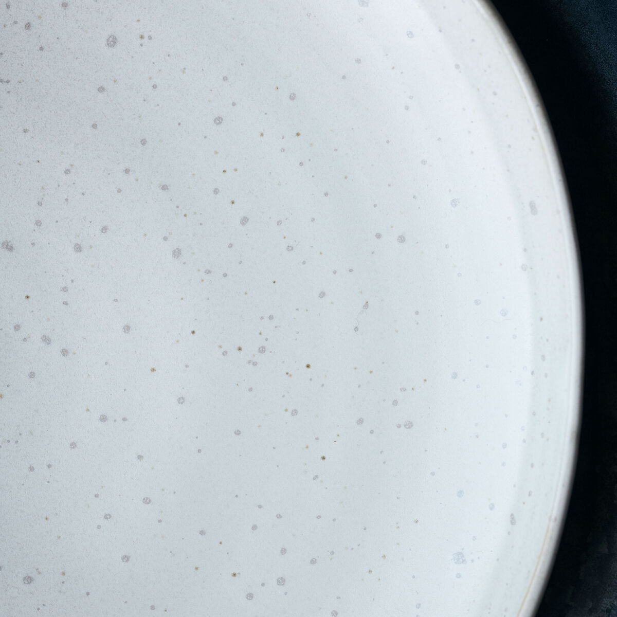 Pion tallerken, hvit/grå