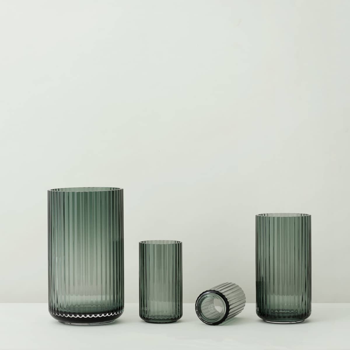 Lyngby-maljakko 20 cm, lasia - copenhagen green