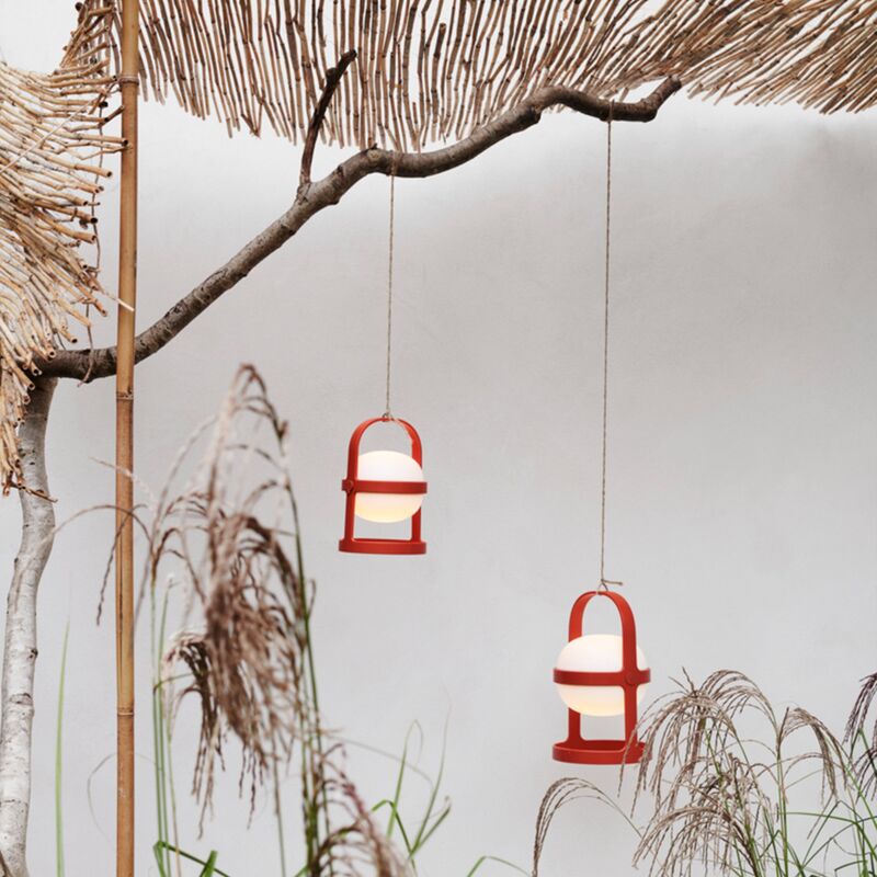 Soft Spot Solar Circular lanterne 25 cm, terracotta