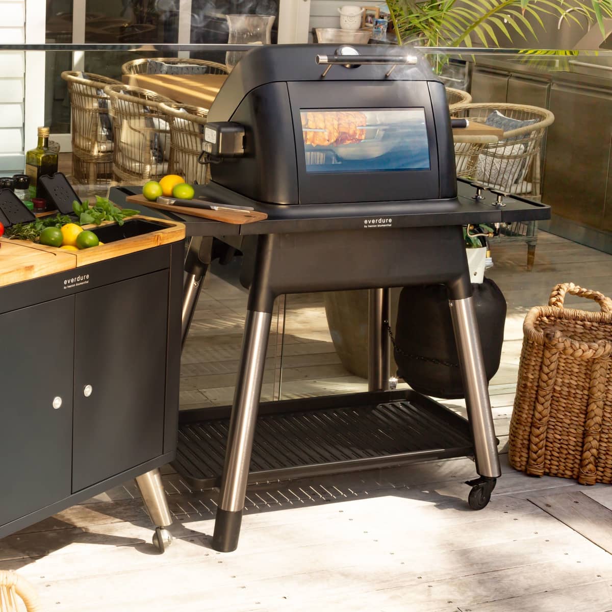 Force gasolgrill + rotisserie matt stone