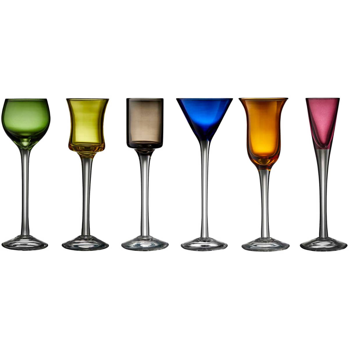 Glas Snapsglas på Fot 6 st