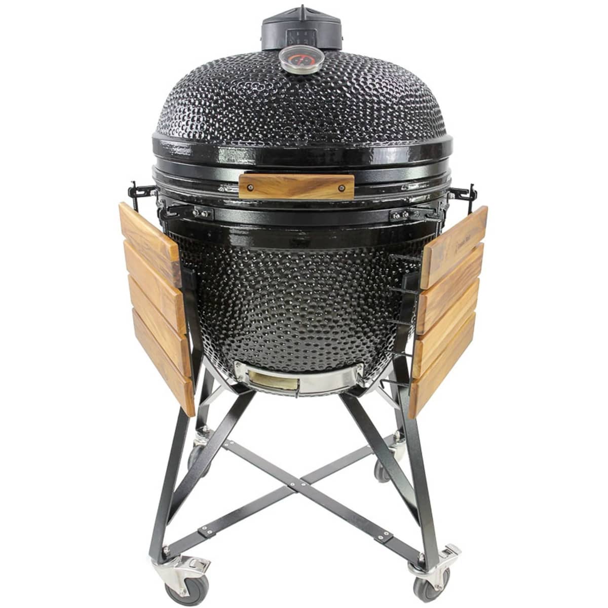 Maxi kullgrill, svart + grillmesterens rotisserie og pizzaovn