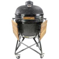 Maxi kullgrill, svart + grillmesterens rotisserie og pizzaovn