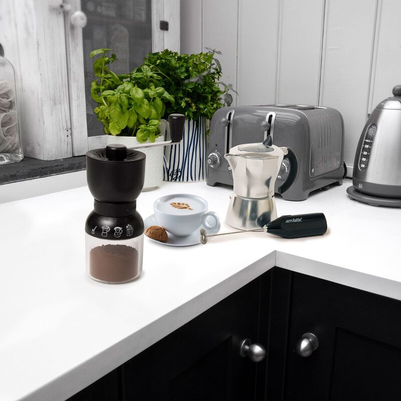 Kaffekvarn manuell, svart