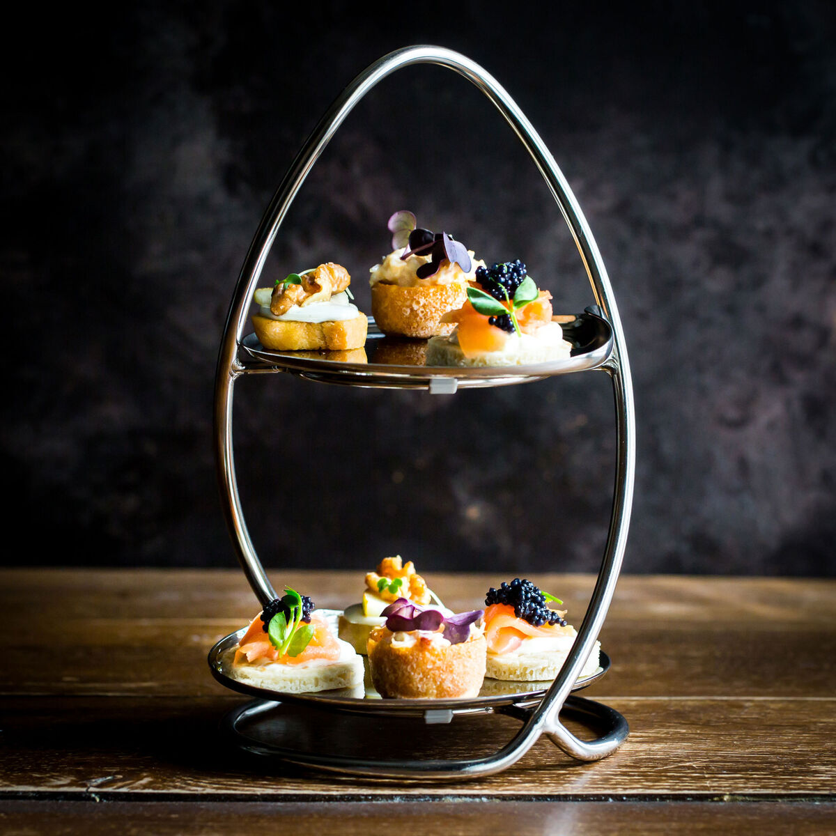 Robert Welch Drift Bright serveringsfat, 2 etasjer