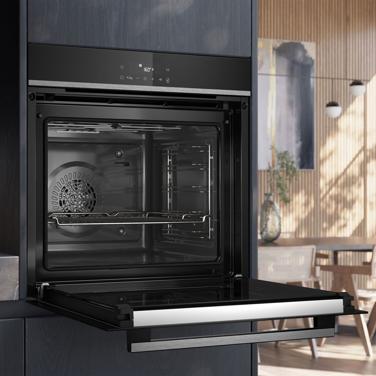 HB571ABS3 erillisuuni 60 × 60 cm, ruostumaton teräs