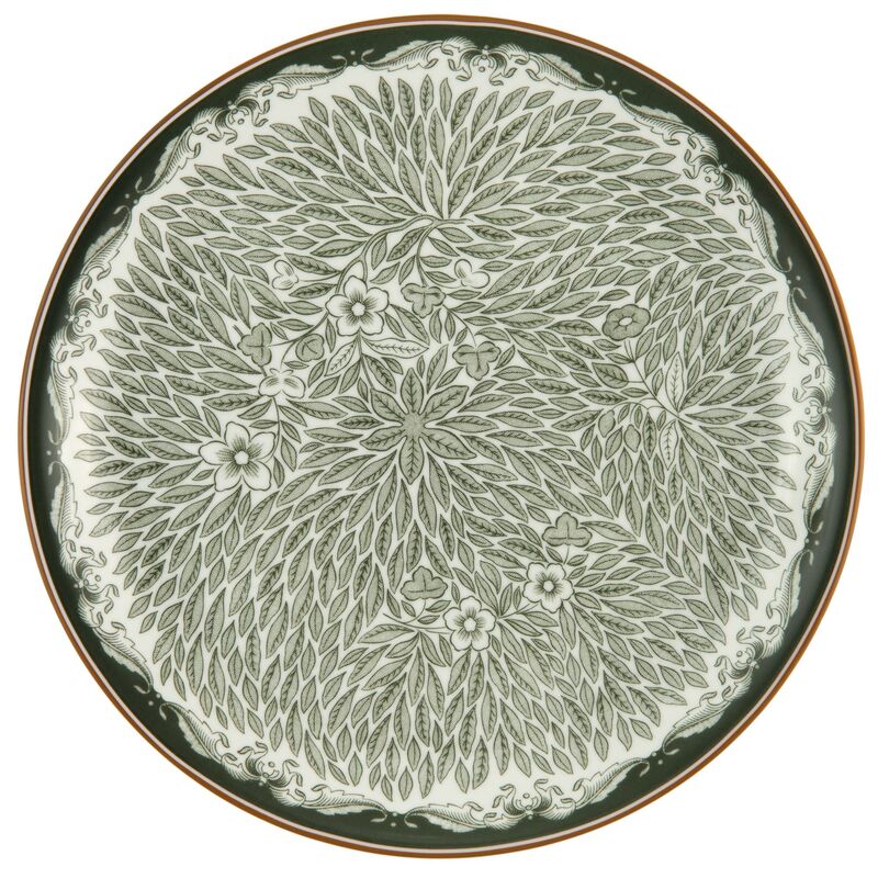 Ostindia Floris lautanen 20 cm, vihreä