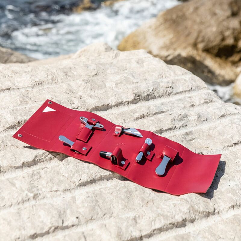 Oeno Collection Nomad viinisetti nahkakotelossa