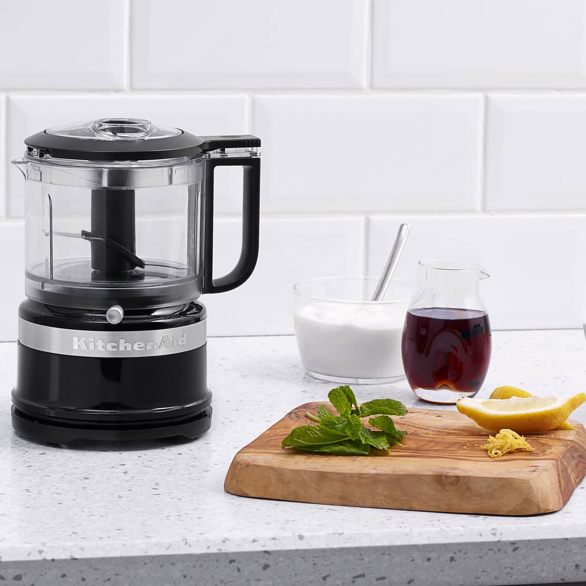 0,83 liter Mini foodprocessor, Sort