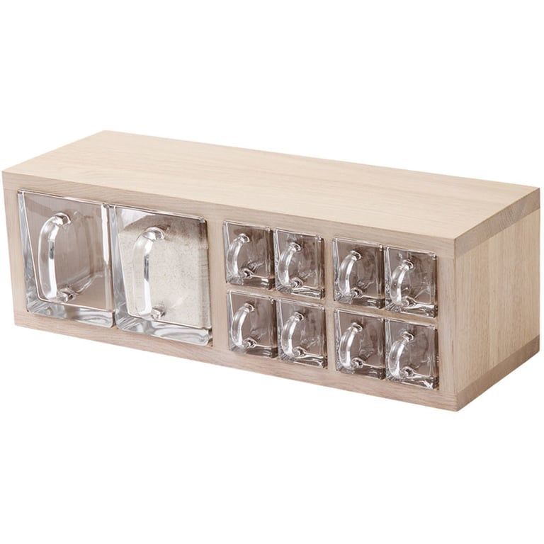 A-Organizer hylla 17 x 18 x 52 cm, 10 skäppor
