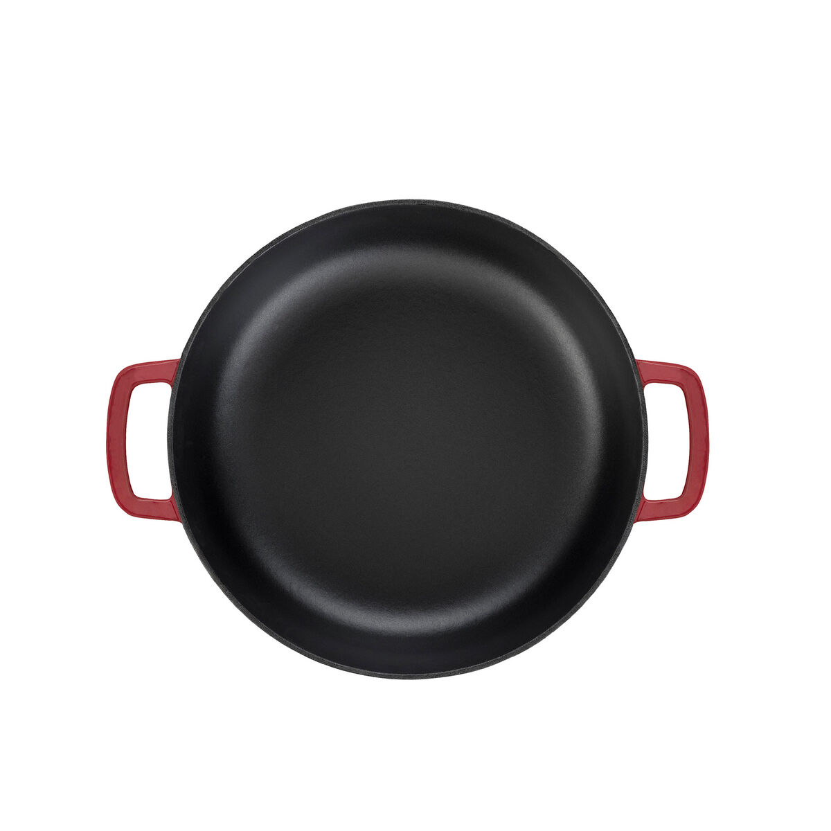 Combekk støbejernsstegepande Ø28 cm, bordeaux