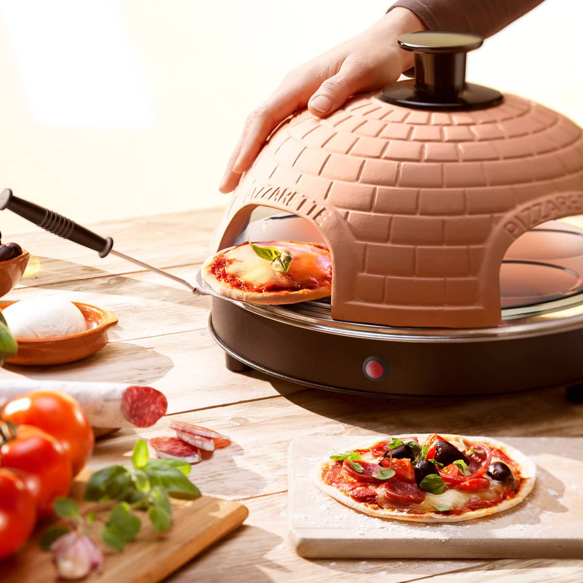 Pizzarette minipizzaovn til 4 pizzaer