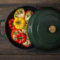 Combekk Lav gryde med låg Ø28 cm/5 liter, grøn