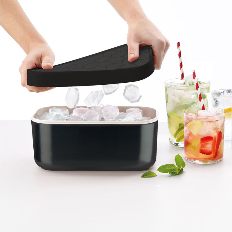 Isbitsbehållare, svart