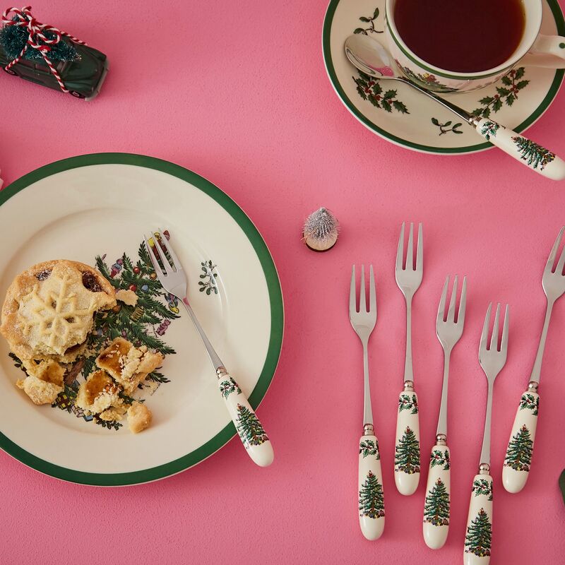 Christmas Tree dessertgaffel, 6 stk.