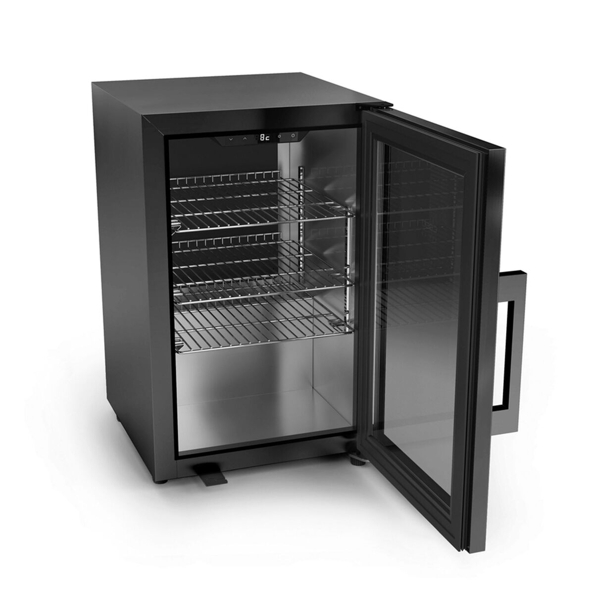 709 BBQ Cooler Deluxe utendørs kjøleskap 63 liter, svart