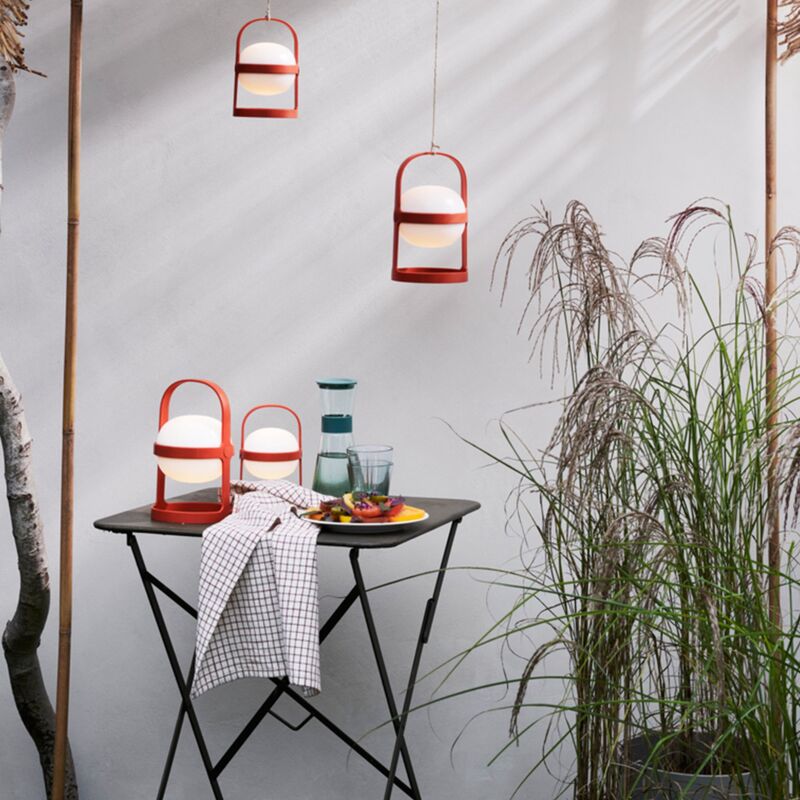 Soft Spot Solar Circular lampe 18,5 cm, terracotta