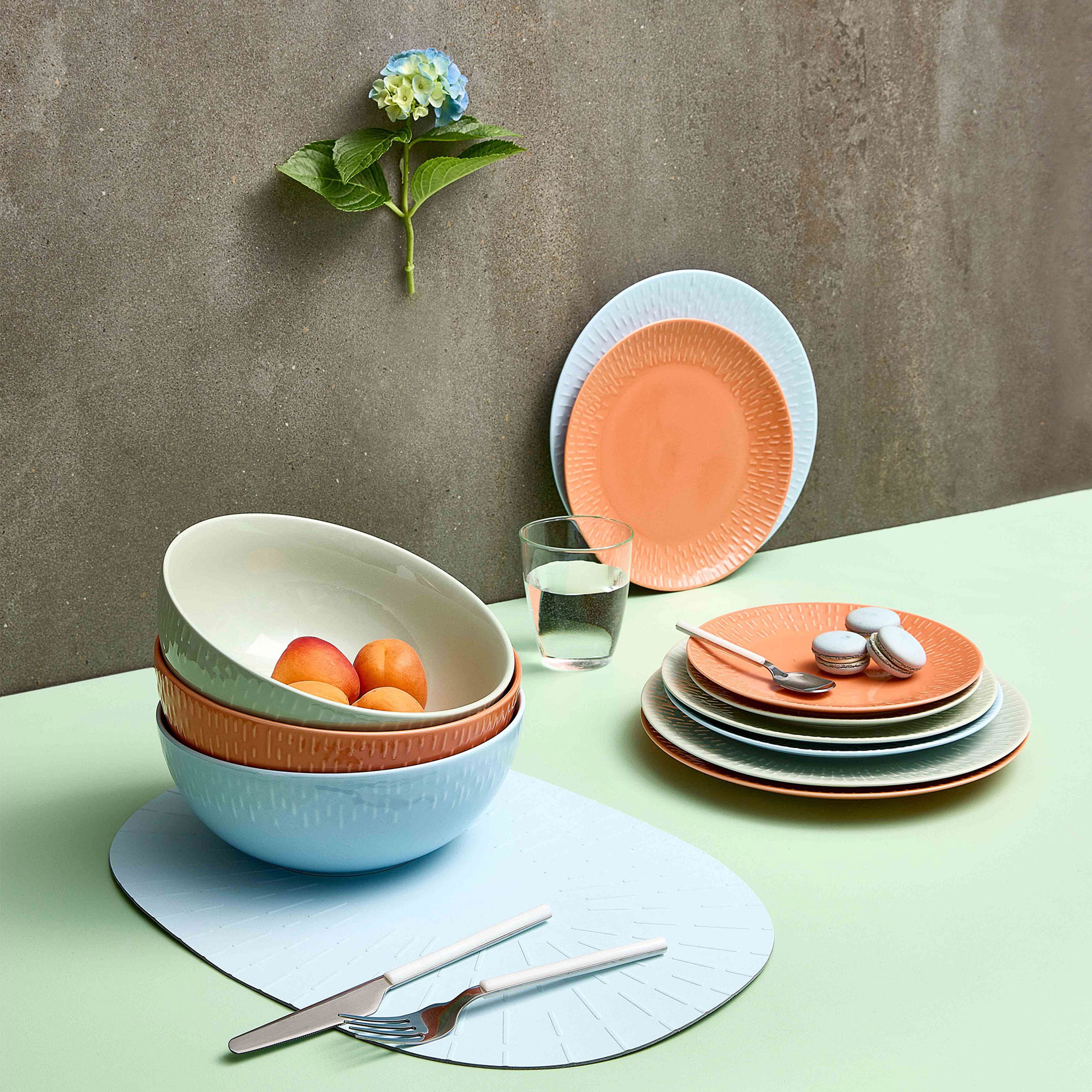 Confetti salatskål 23 cm, pistachio