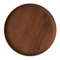 Inka rundt trebrett 30 cm, dark