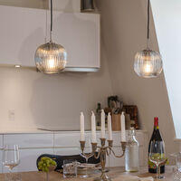 Vibra taklampe 26 cm, smoke