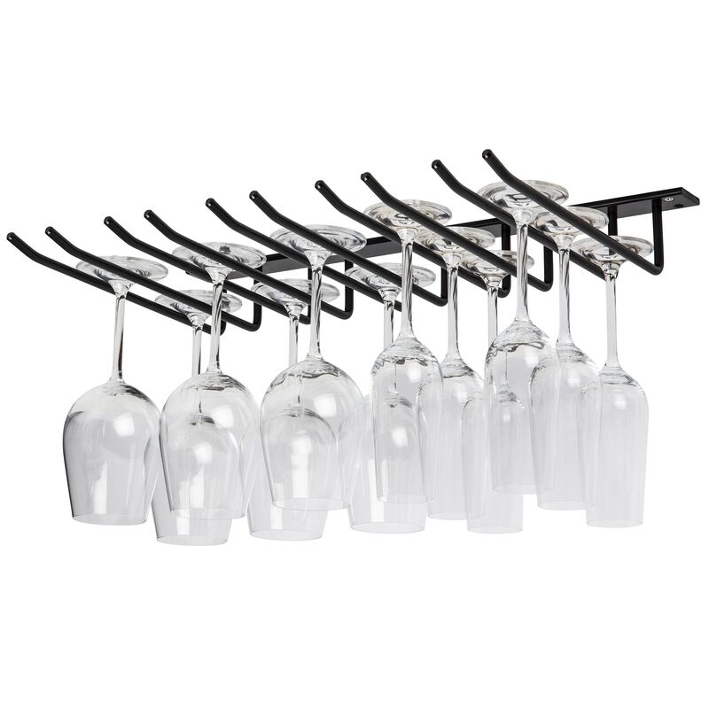 Glasophæng til loft 20 glas sort