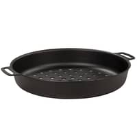 Perforert grillform, Ø30 cm, karbonstål