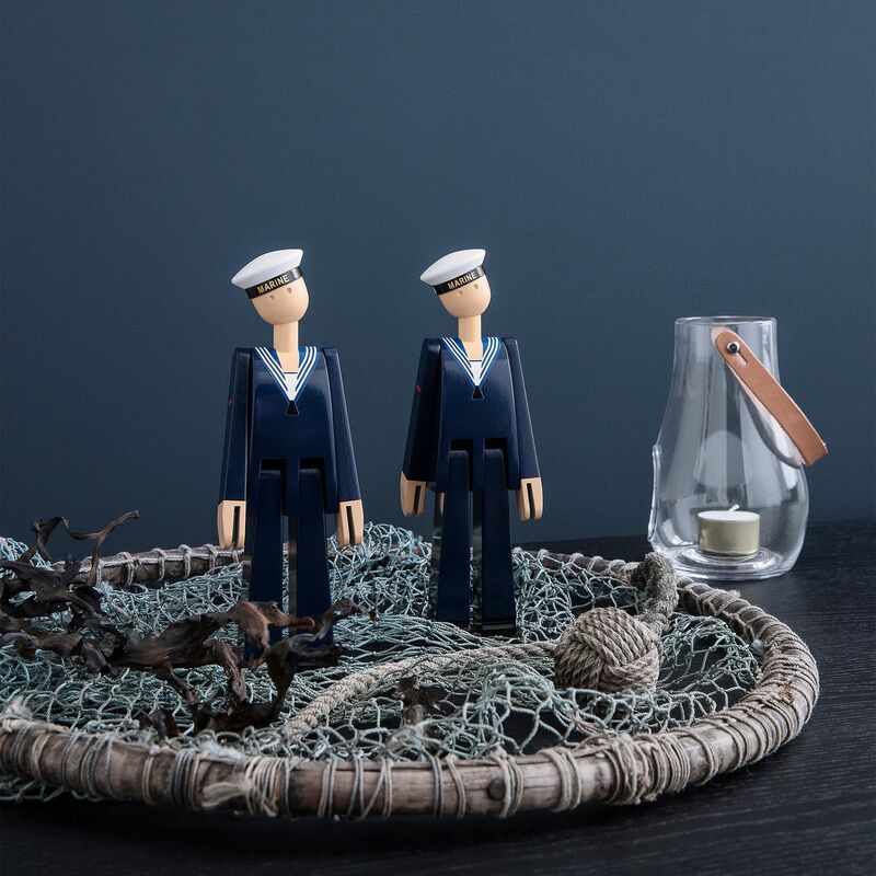 Marinesoldat, mørkeblå/hvit