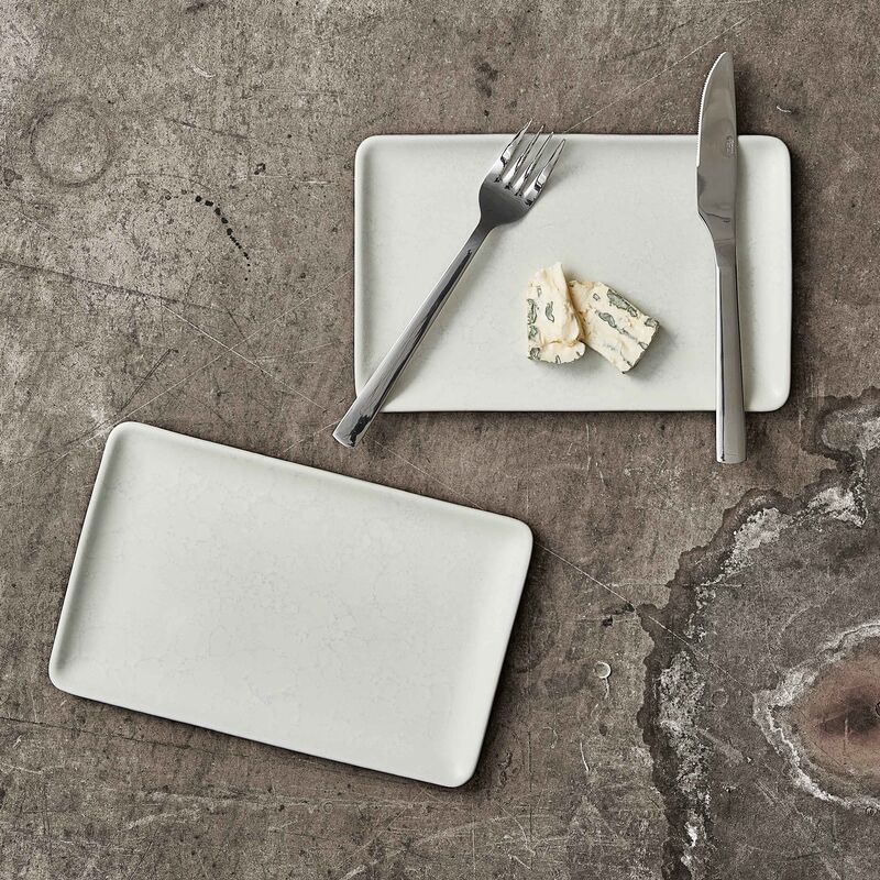 RAW Rektangulær tallerken 23,5 x 15 cm, Arctic White