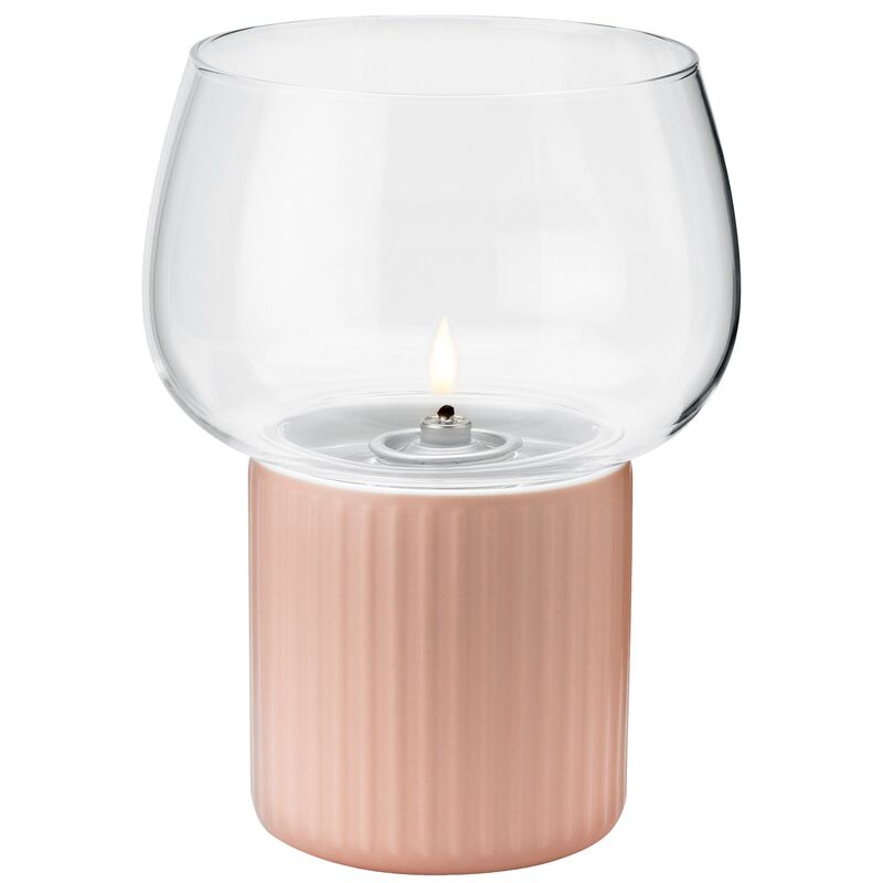 Hygge hurricane lyslykt, rose