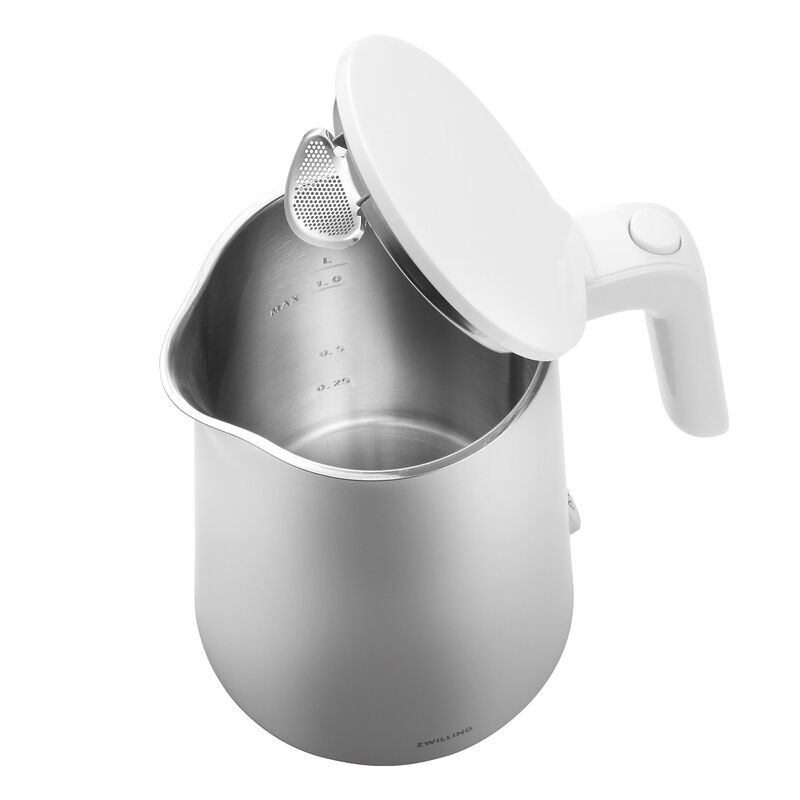 Enfinigy elkedel 1 liter, sølv/hvid