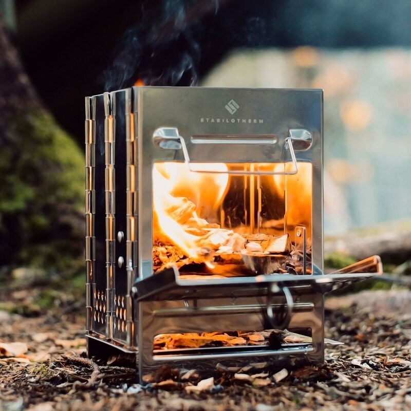 Transportabelt brændefyret stormkøkken