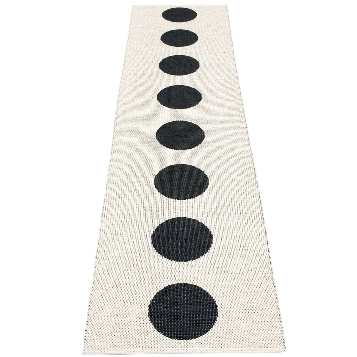 Gulvteppe Vera, 70 x 300 cm, black/vanilla