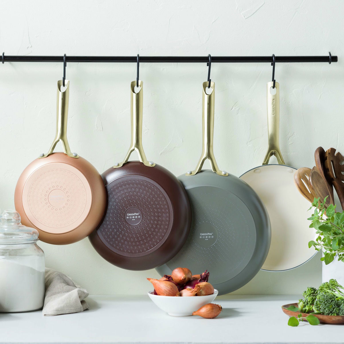 Shades stekpanneset 3 delar, copper/chocolate brown/quartz grey