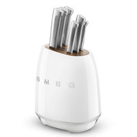 Veitsitukki 6 veitselle, valkoinen