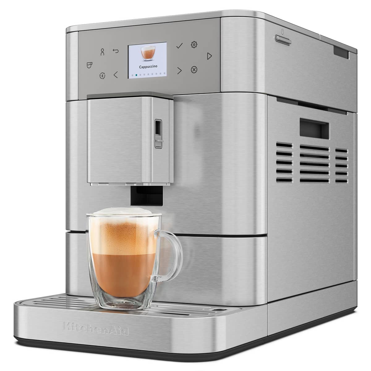 KF6 espressomaskin, rostfritt stål