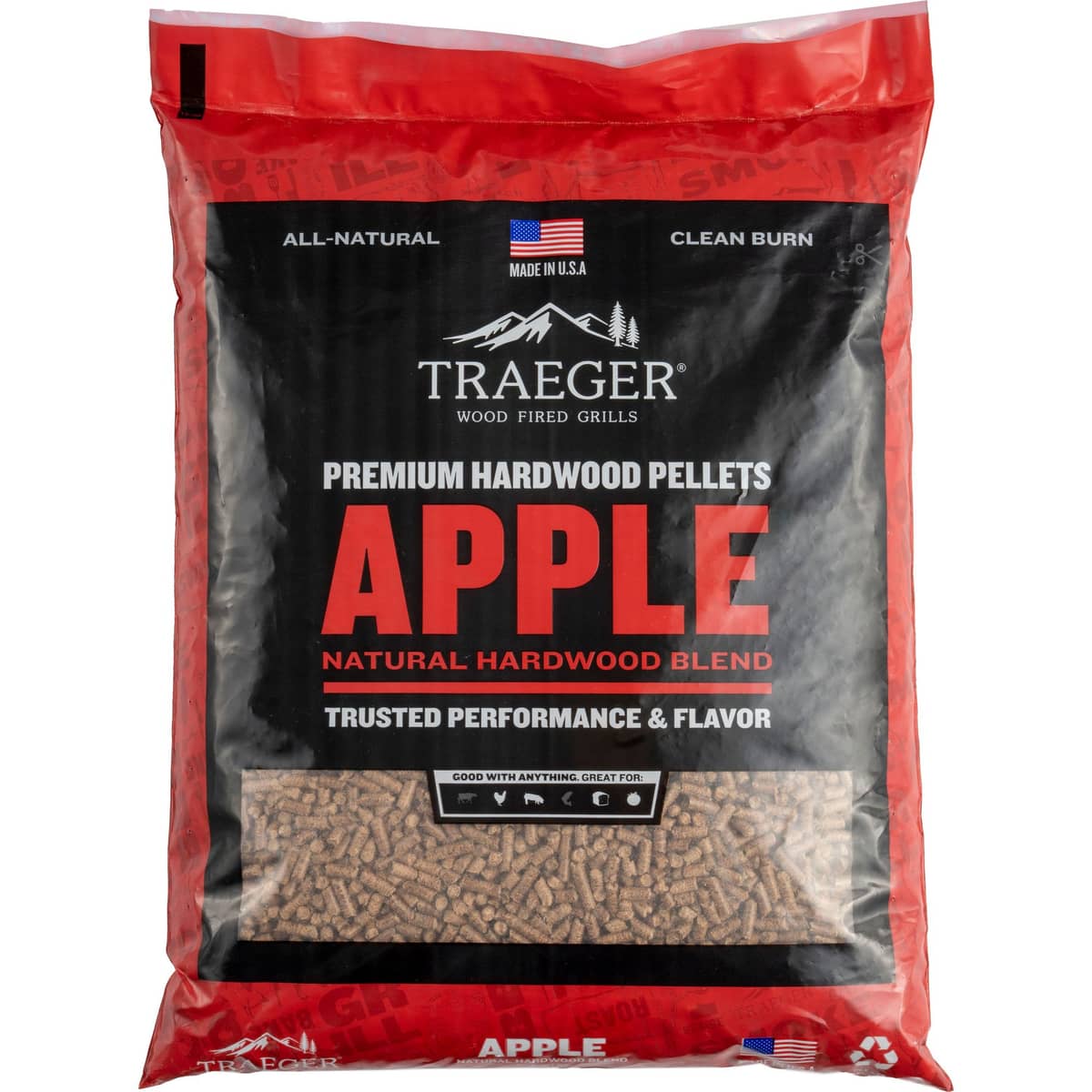 Träpellets, äpple