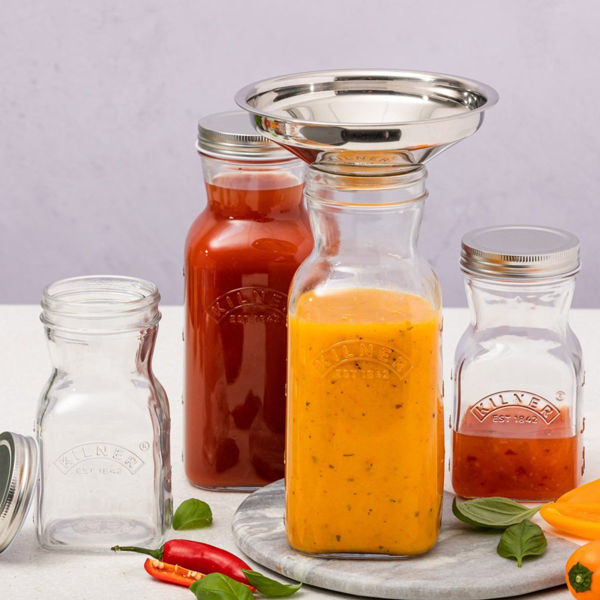 Flaske til juice og sauce 1 liter