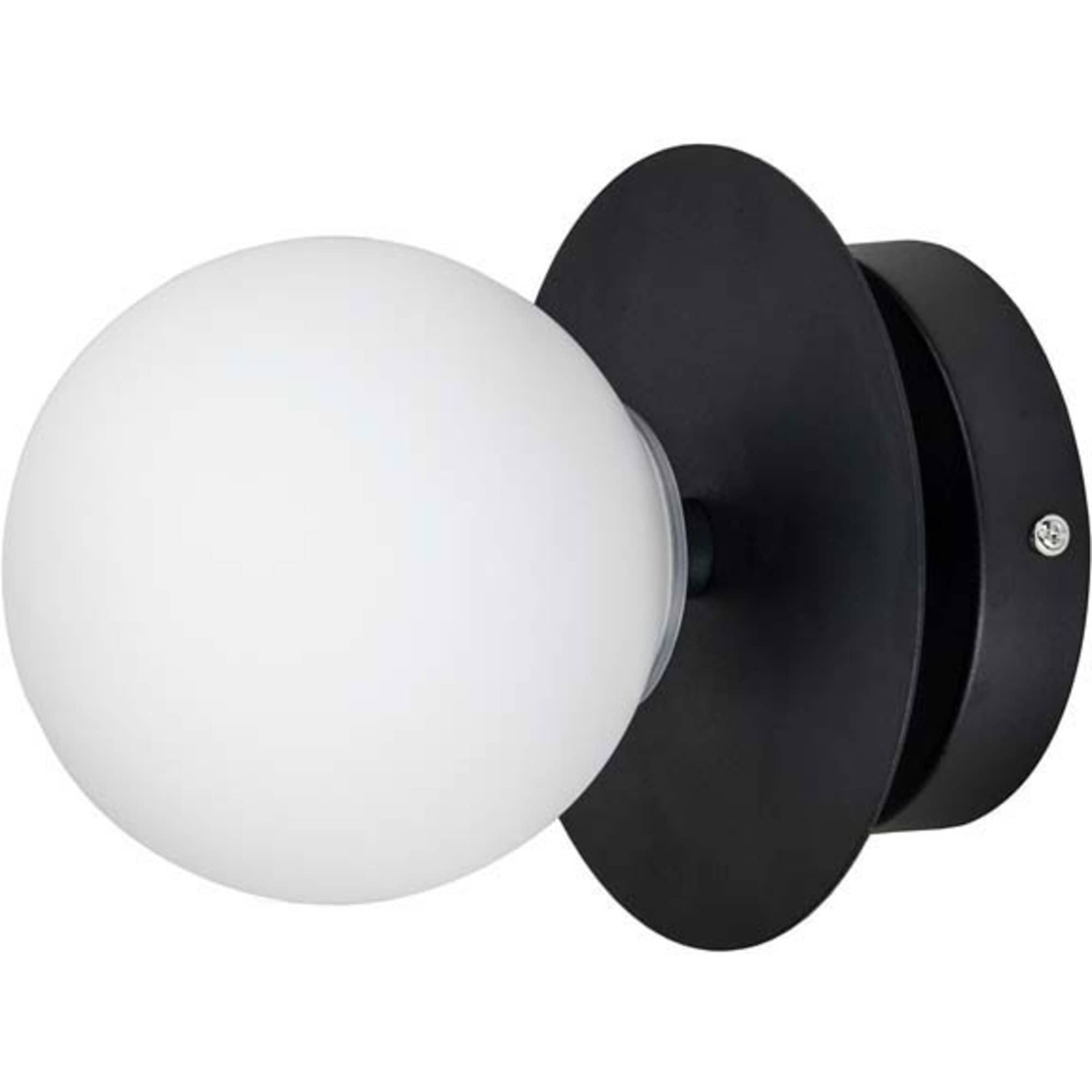 Produktfoto för Globen Lighting Art Deco IP44 vägglampa/plafond, vit/svart