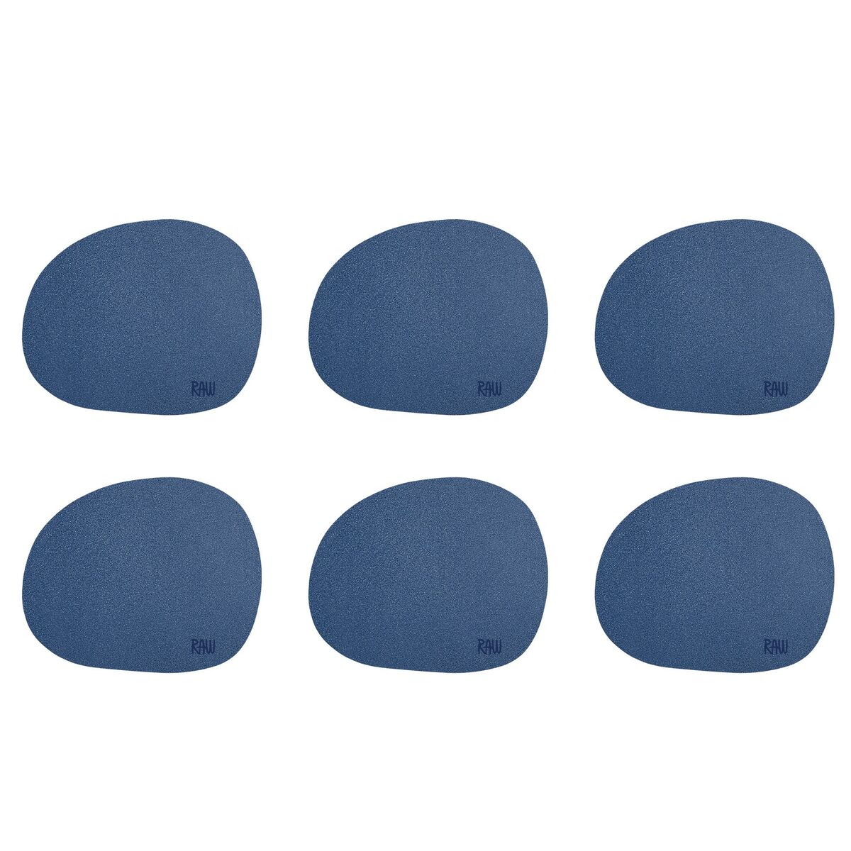 RAW glassbrikker silikon 6-pakning, dark blue