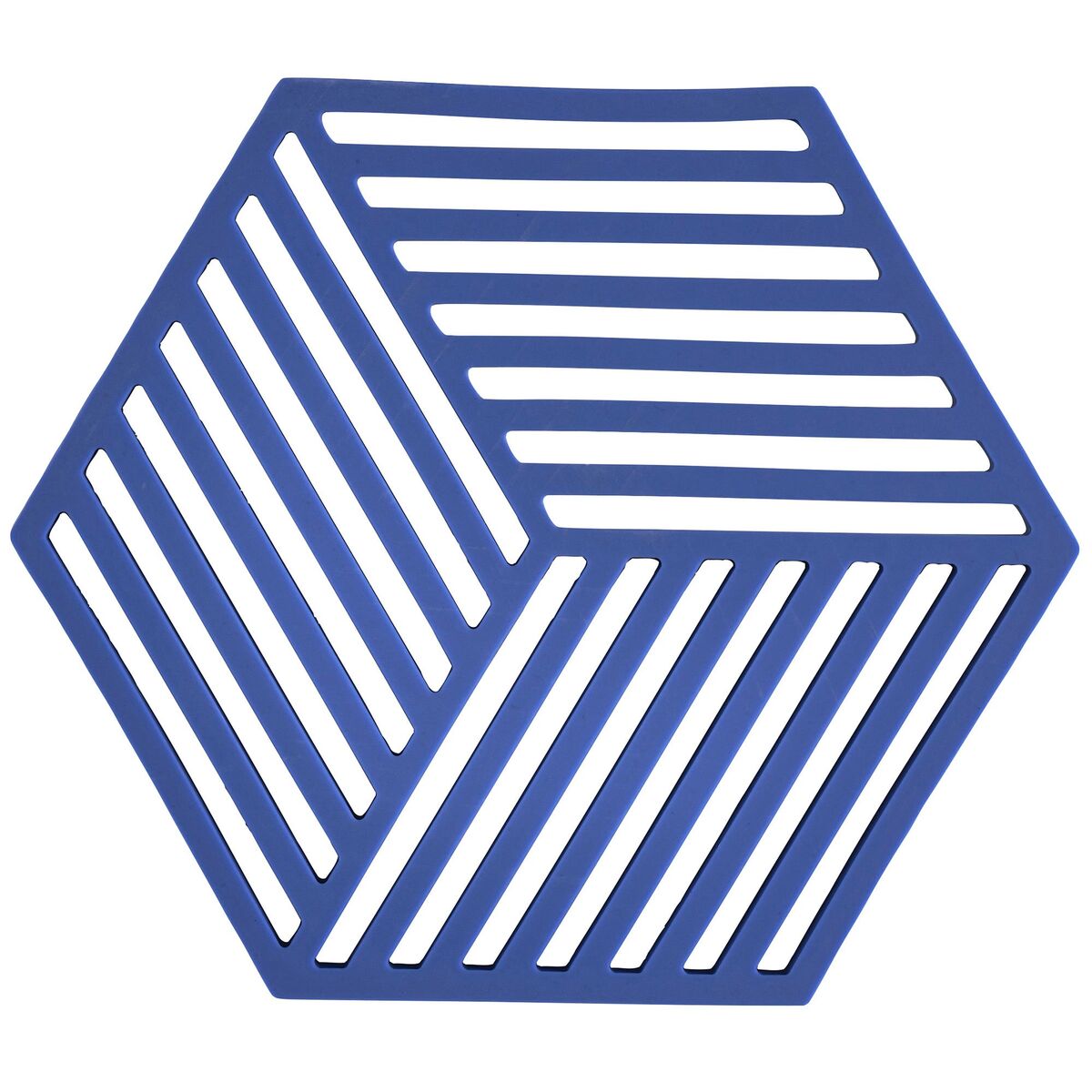 Hexagon gryteunderlag, indigo
