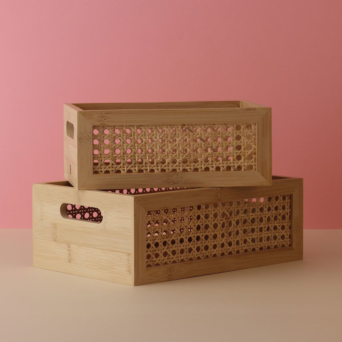 Förvaringsbox 20 cm, bambu