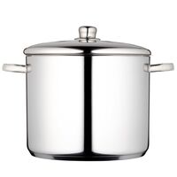 Gryde med låg 14 liter, rustfrit stål