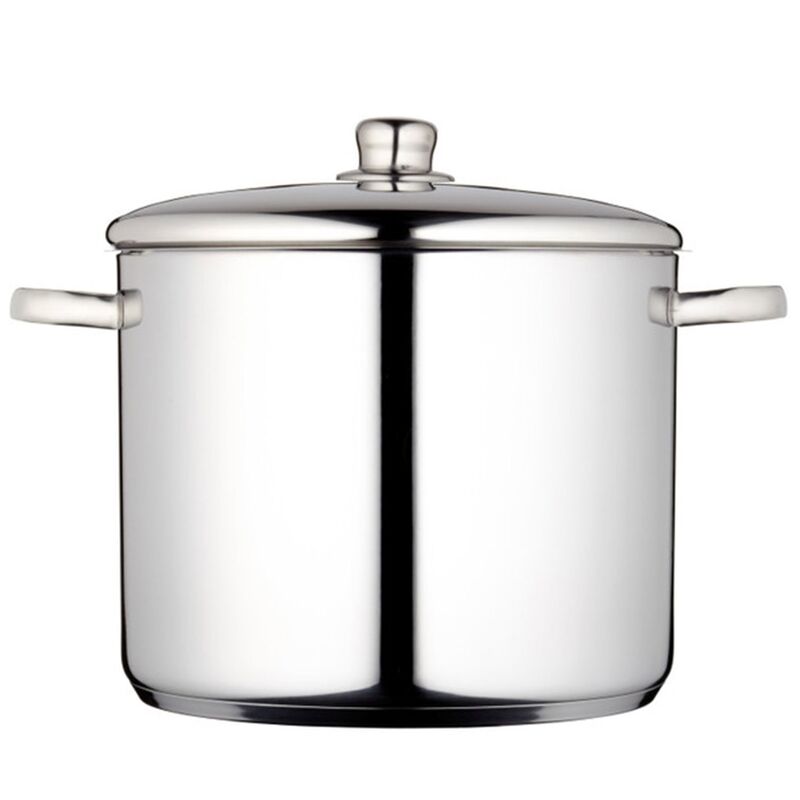 Gryde med låg 14 liter, rustfrit stål